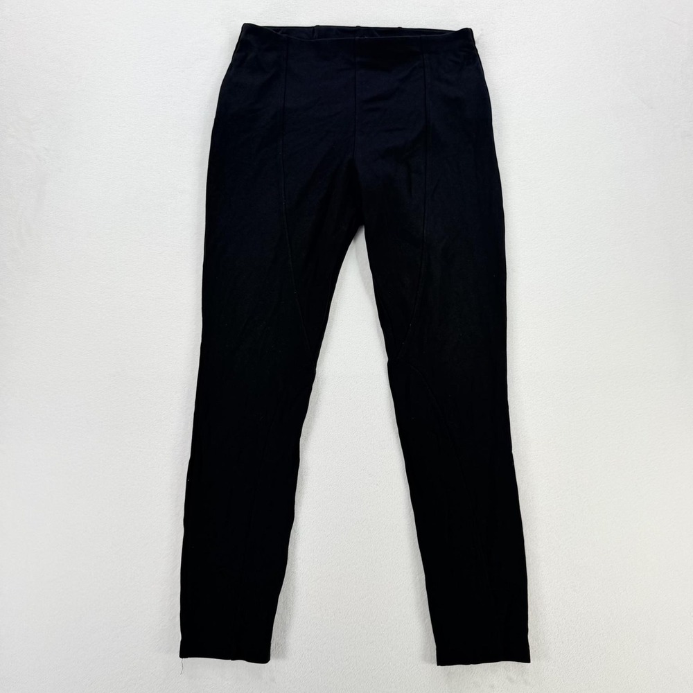 Donna Karan New York Leggings Womens M Black Ankle Viscose Blend Stretch